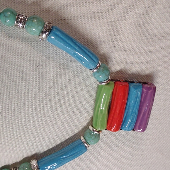 Artisan Vintage Glass Necklace - Picture 8 of 10